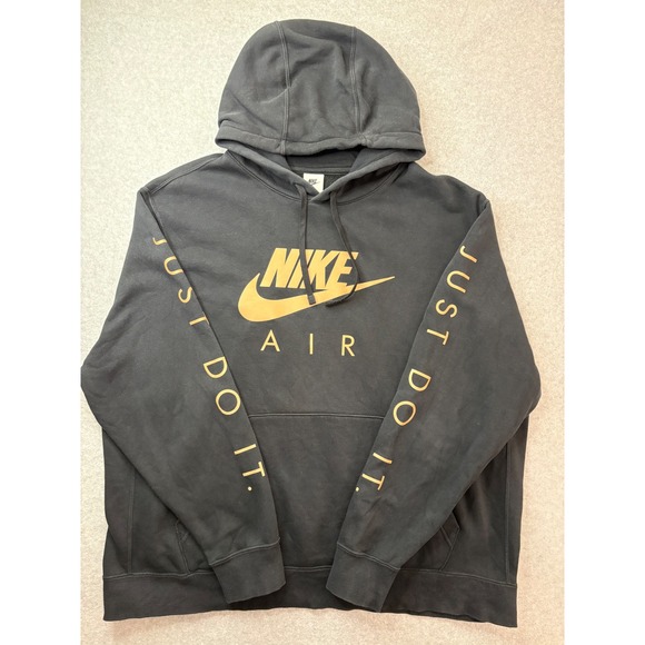 Nike Other - Nike Air Hoodie XXL & Jordan Flight Sweatpants 3XL Black Gold Mens Tracksuit
